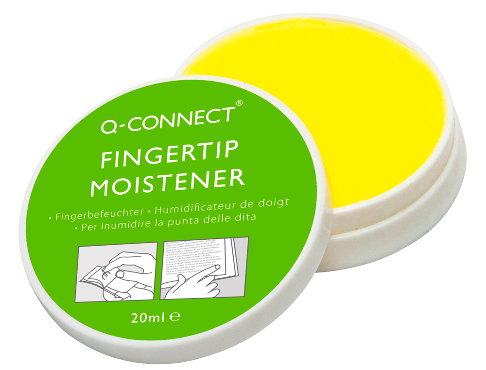 HUMIDIFICADOR Q-CONNECT PARA PASSAR PAG E CONTAR BILHETES PACK DE 20 ML