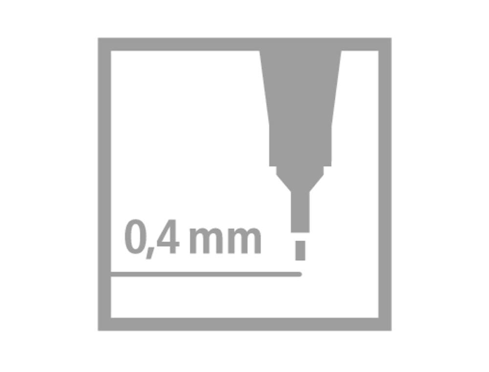 MARCADOR STABILO PONTA DE FIBRA POINT 88 VIOLETA 0,4 MM