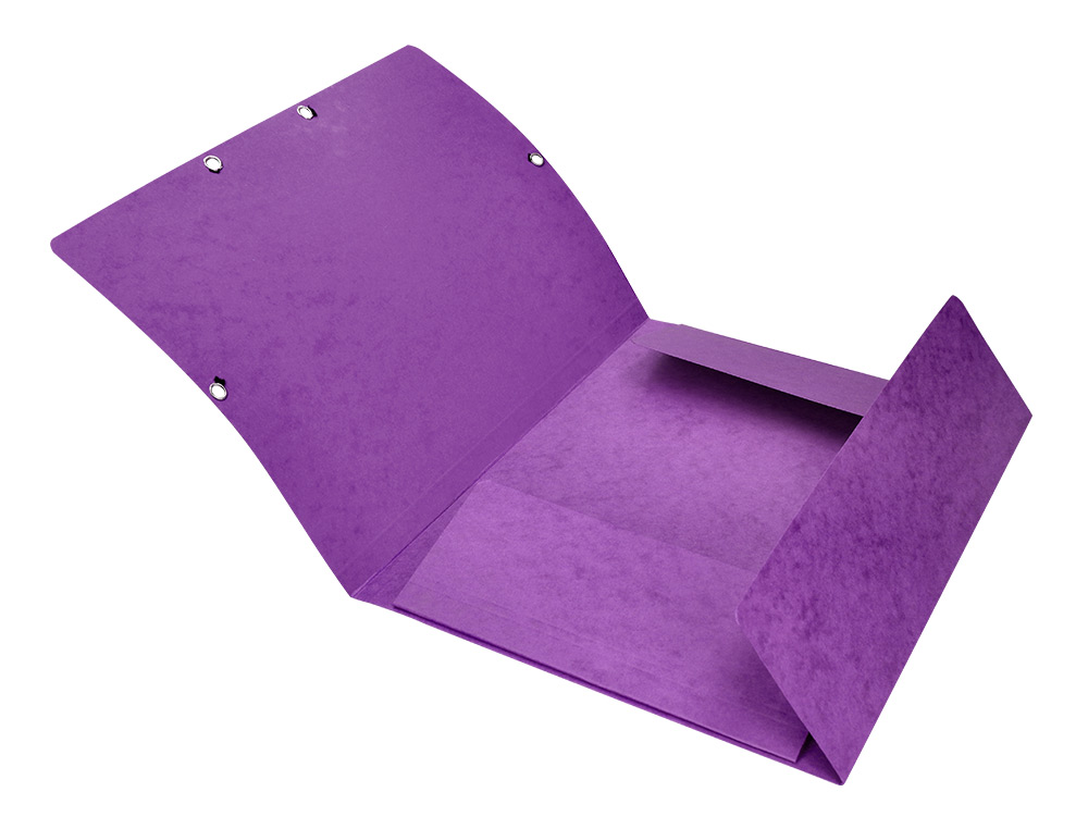PASTA DE ELASTICOS Q-CONNECT DIN A4 COM ABAS VIOLETA