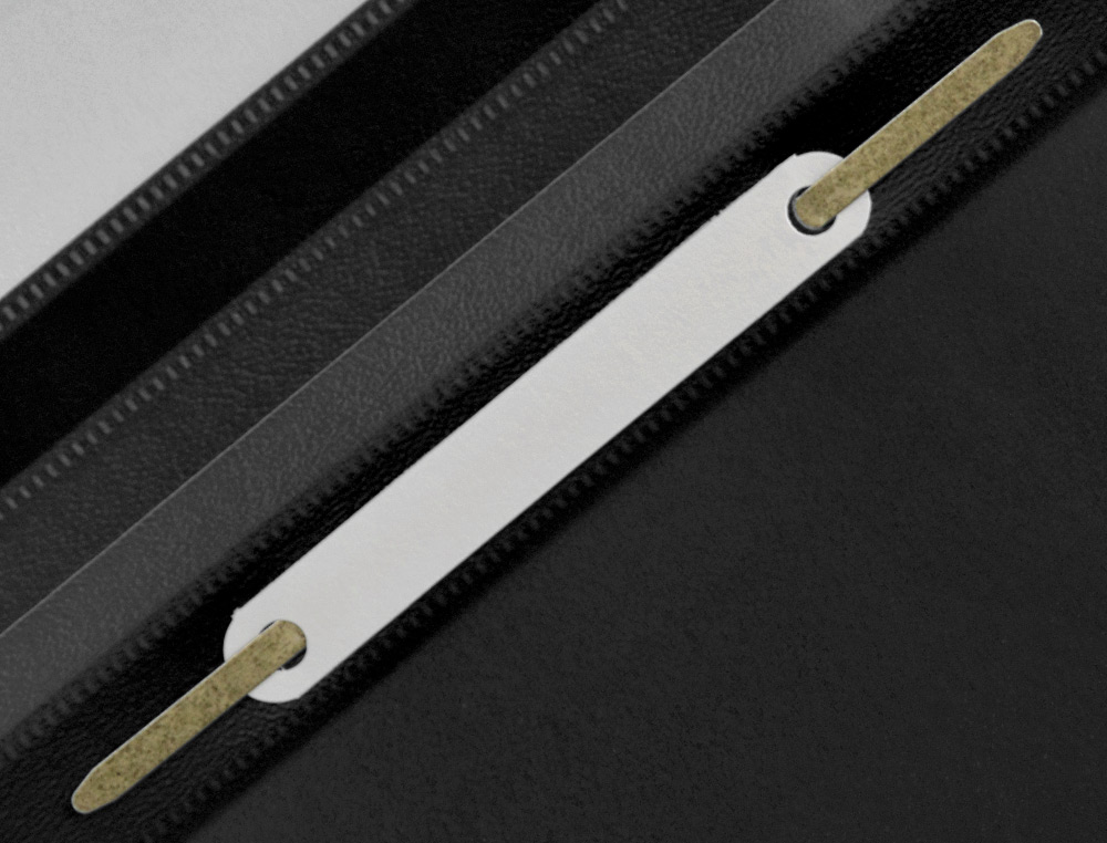 BOLSA DOSSIER Q-CONNECT FASTENER EM PLASTICO DIN A4 PRETO
