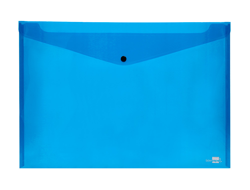 BOLSA PORTA DOCUMENTOS LIDERPAPEL COM MOLA DIN A3 AZUL
