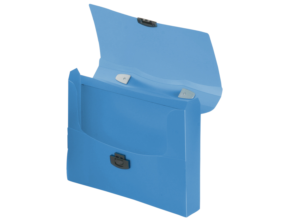 PASTA PORTA DOCUMENTOS LIDERPAPEL POLIPROPILENO DIN A4 AZUL TRANSPARENTE COM ASA