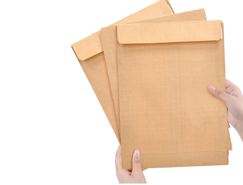 ENVELOPE LIDERPAPEL N.14 BOLSA B5 CASTANHO 176X250 MM TIRA DE SILICONE PACK DE 500 UNIDADES