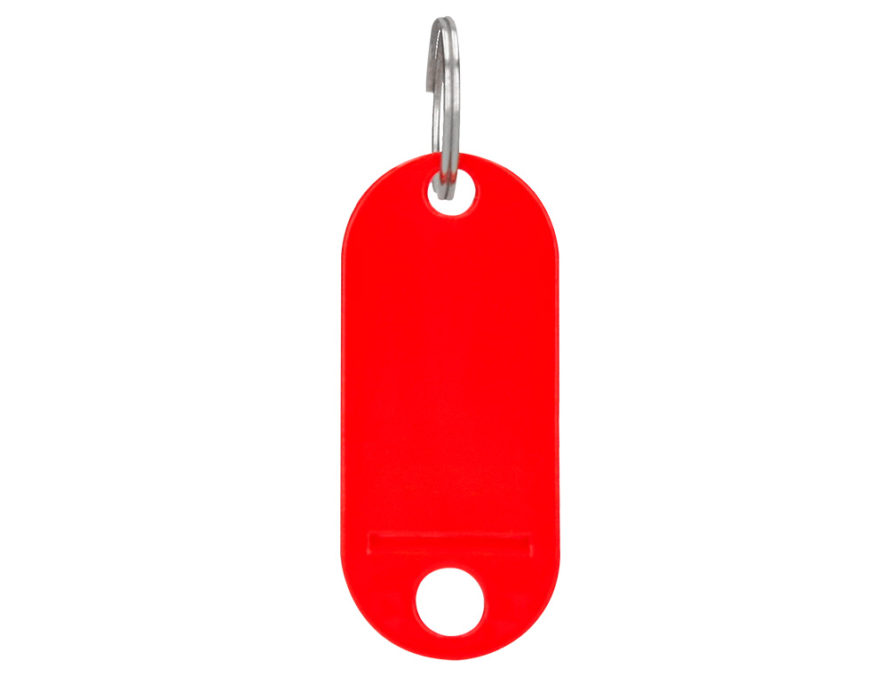 CHAVEIRO PORTA-ETIQUETAS Q-CONNECT VERMELHO CAIXA 100 UNIDADES