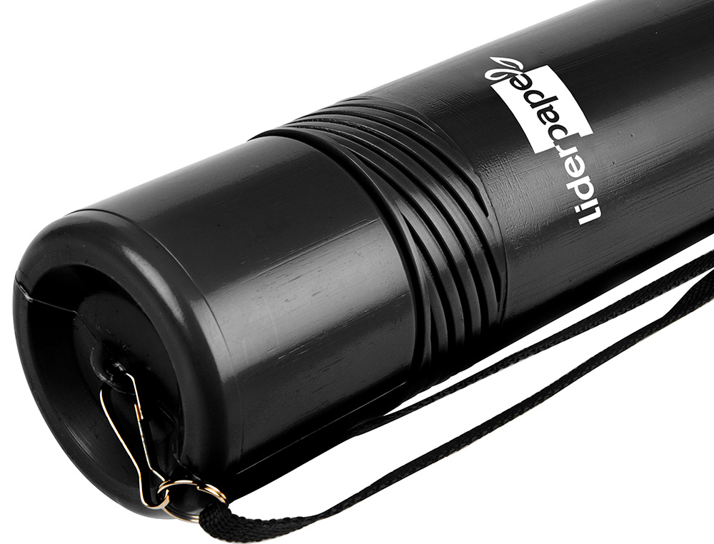 TUBO PORTA DESENHOS EXTENSIVEL 80 CM PRETO