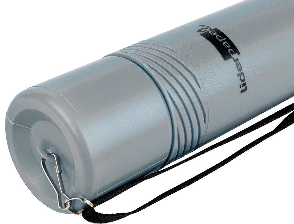 TUBO PORTA DESENHOS EXTENSIVEL 80 CM CINZA