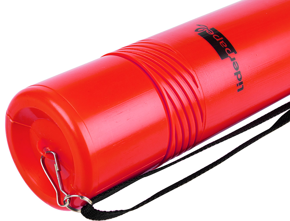 TUBO PORTA DESENHOS EXTENSIVEL 80 CM VERMELHO