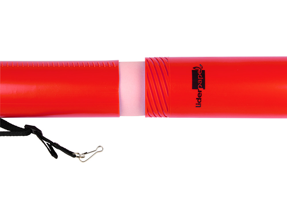 TUBO PORTA DESENHOS EXTENSIVEL 80 CM VERMELHO