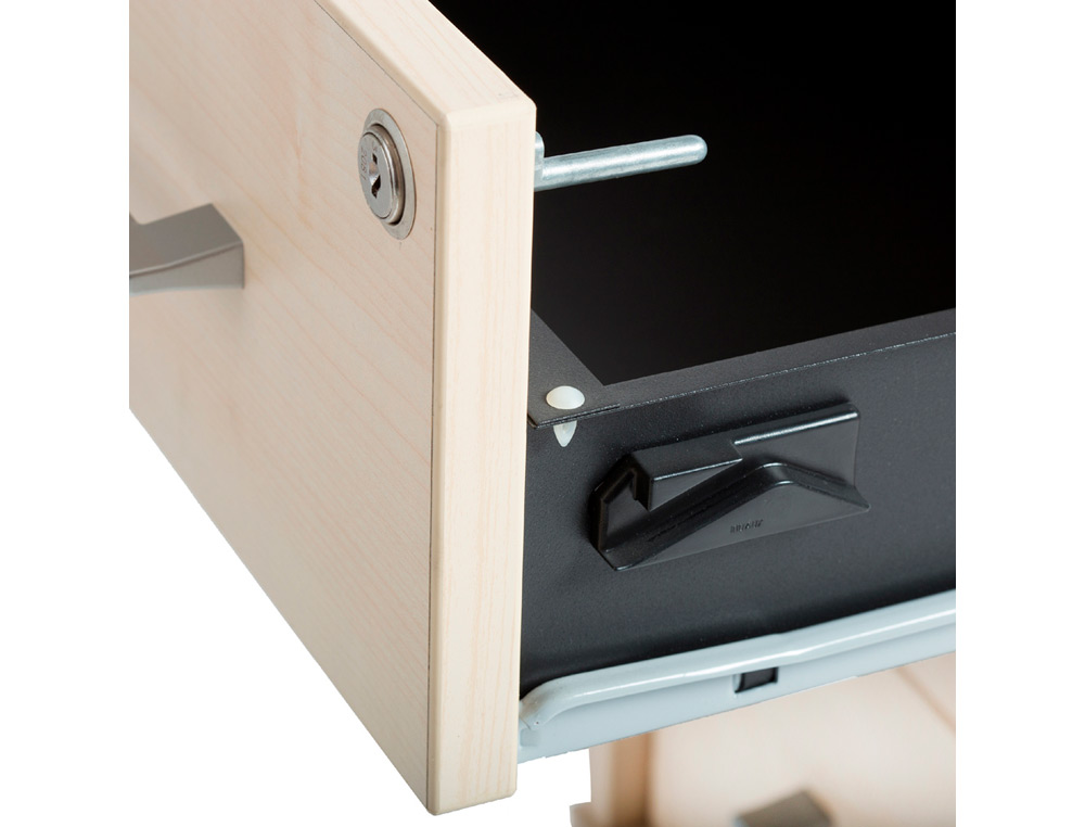 BUCK COM GAVETAS ROCADA EM ALUMINIO CINZA 72 X 50 X 60 CM MODELO A