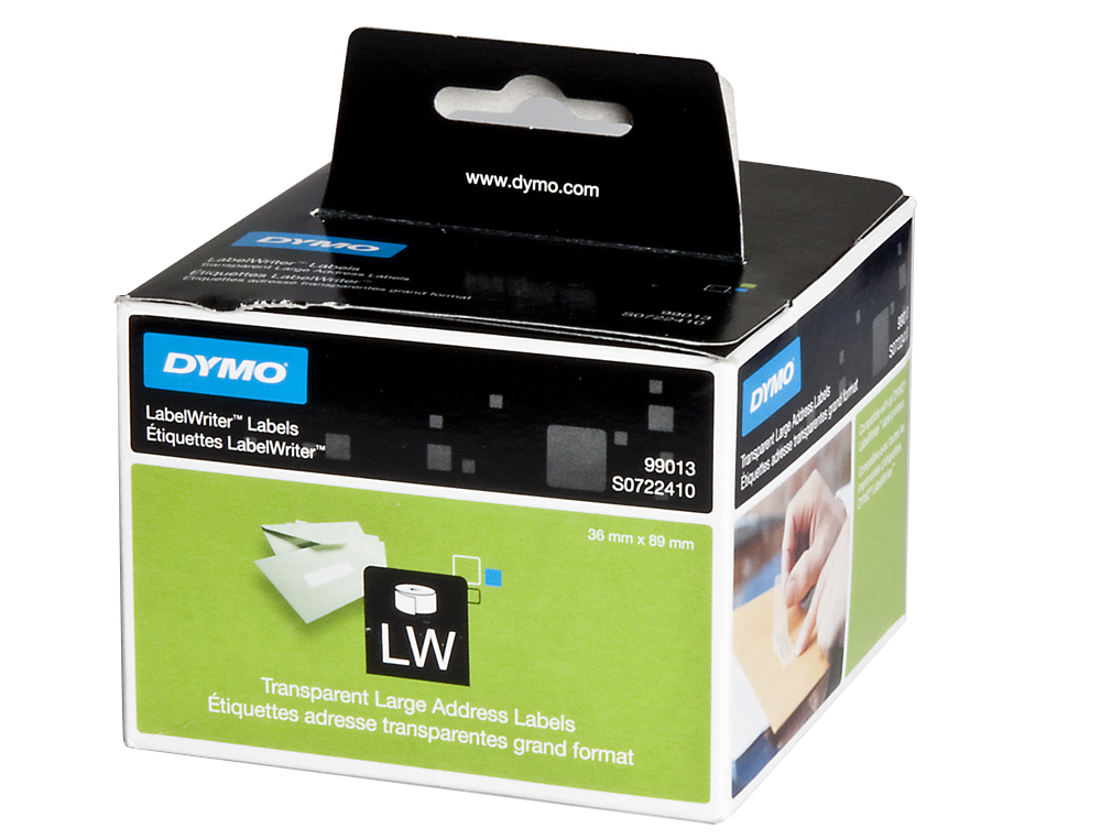 ETIQUETAS ADESIVAS DYMO PARA IMPRESSORA LABELWRITER 400 - 89X36 MM DIRECCOES 260 ETIQUETAS