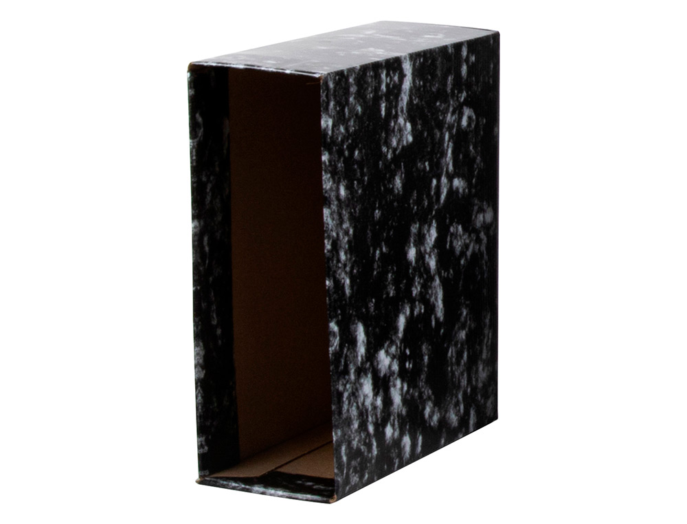 CAIXA PARA PASTA DE ARQUIVO LIDERPAPEL QUARTO GASPEADA PRETA