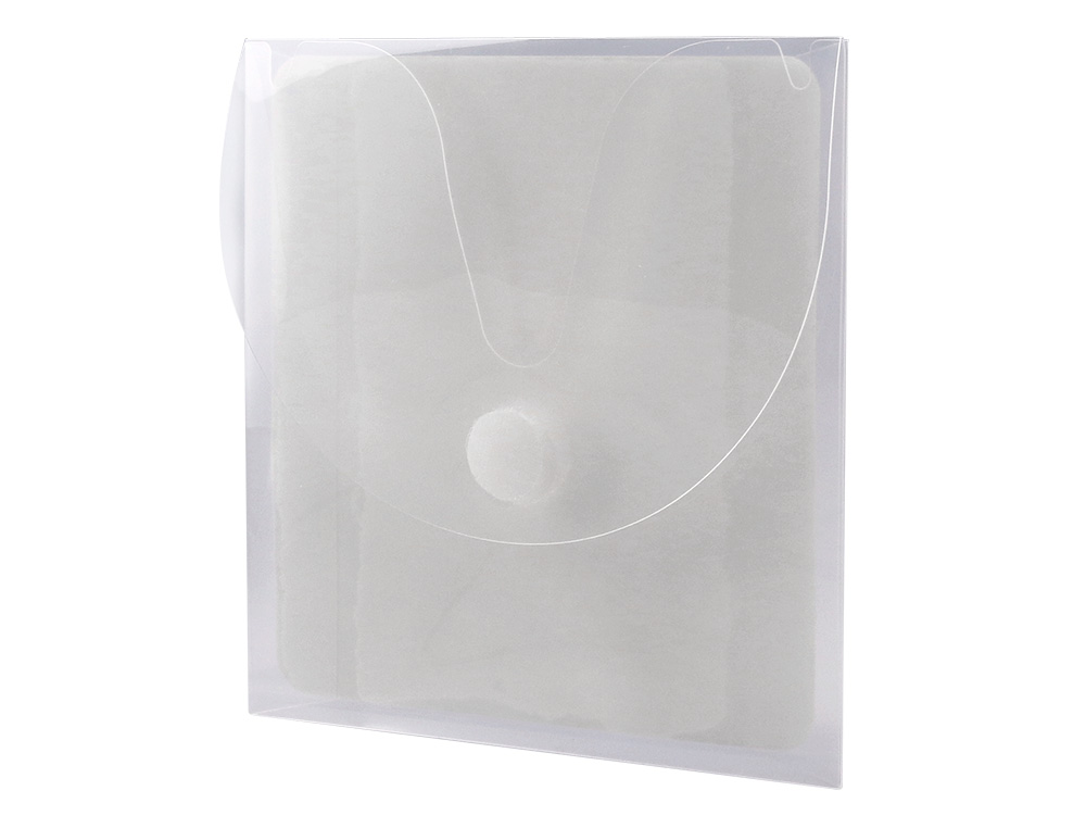 BOLSA PARA CD Q-CONNECT POLIPROPILENO AUTOADESIVA COM VELCRO BOLSA COM 5 UNIDADES