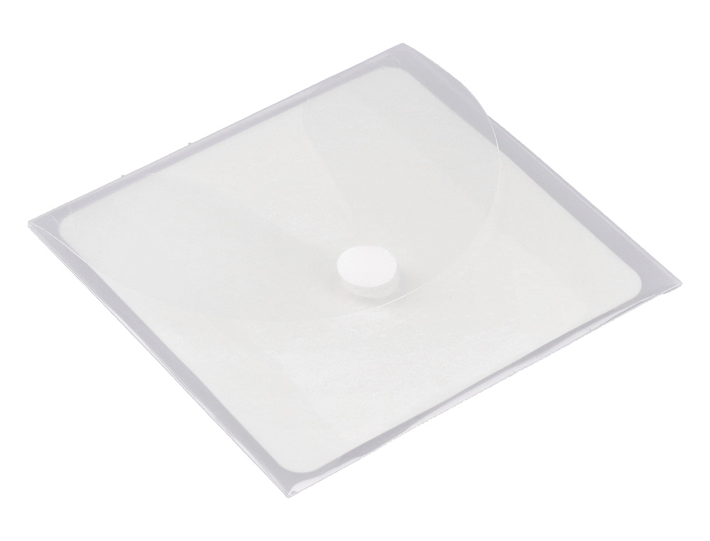 BOLSA PARA CD Q-CONNECT POLIPROPILENO AUTOADESIVA COM VELCRO BOLSA COM 5 UNIDADES