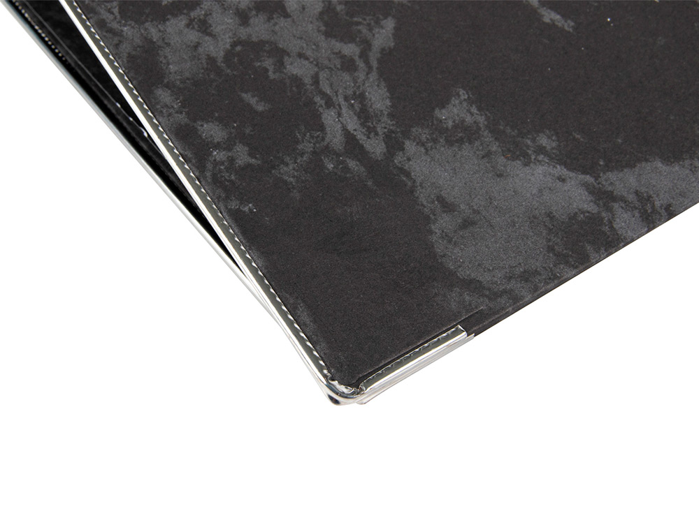 PASTA DE ARQUIVO LIDERPAPEL CLASSIC BLUE CARTAO FORRADO DIN A4 GASPEADA PRETA SEM CAIXA