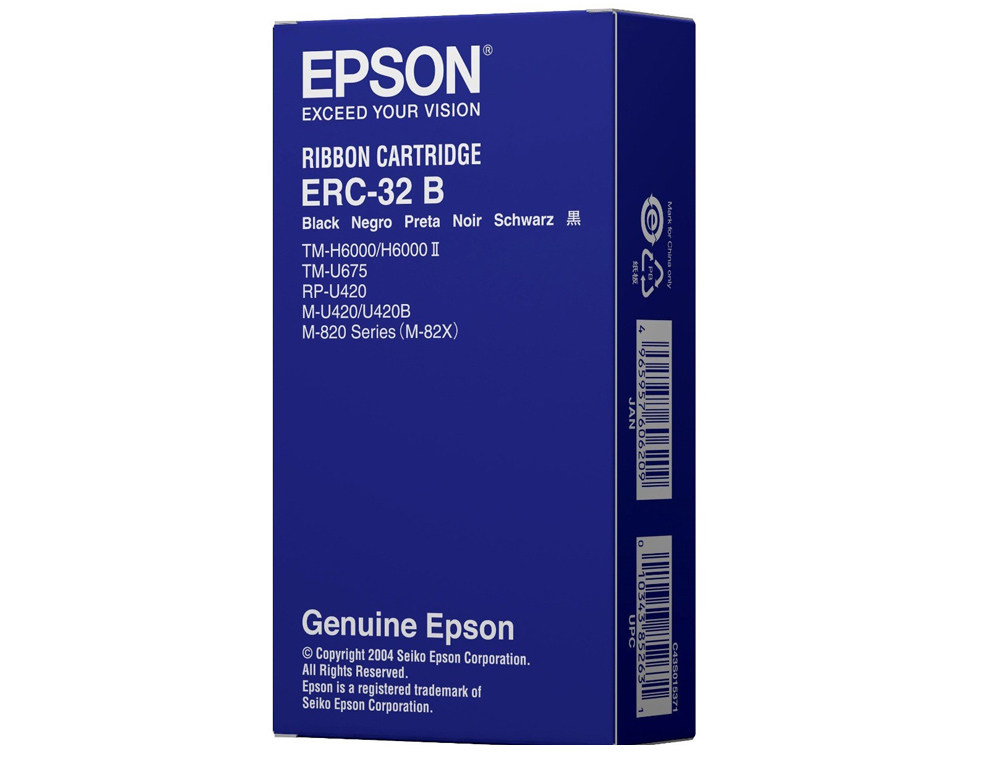 FITA IMPRESSORA EPSON ERC-32B PRETO TM-H6000
