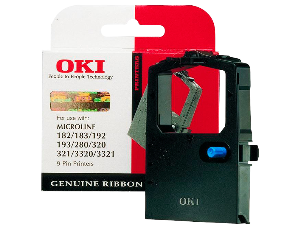 FITA IMPRESSORA OKI ML280/320/321/3320/3321 FITA PRETO (3 MILHOES DE CARACTERES)
