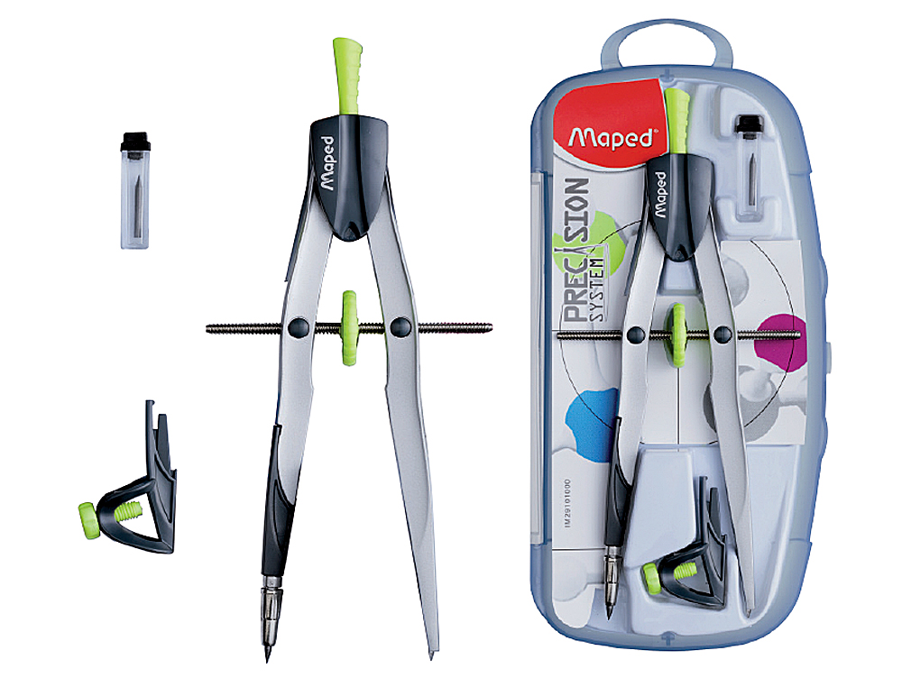 COMPASSO MAPED COM ADAPTADOR EESTOJO DE MINA DE 2 MM