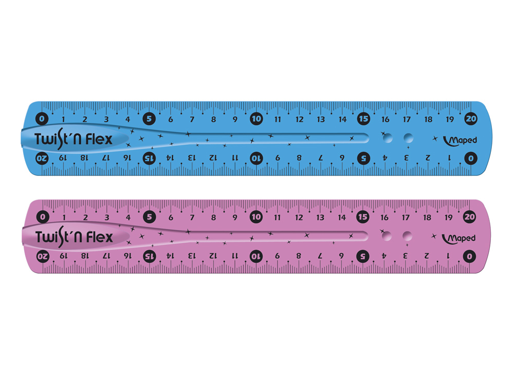 REGUA PLASTICO FLEXIVEL DE 20 CMS. CORES SORTIDAS. ROTATIVO.CORES SORTIDAS