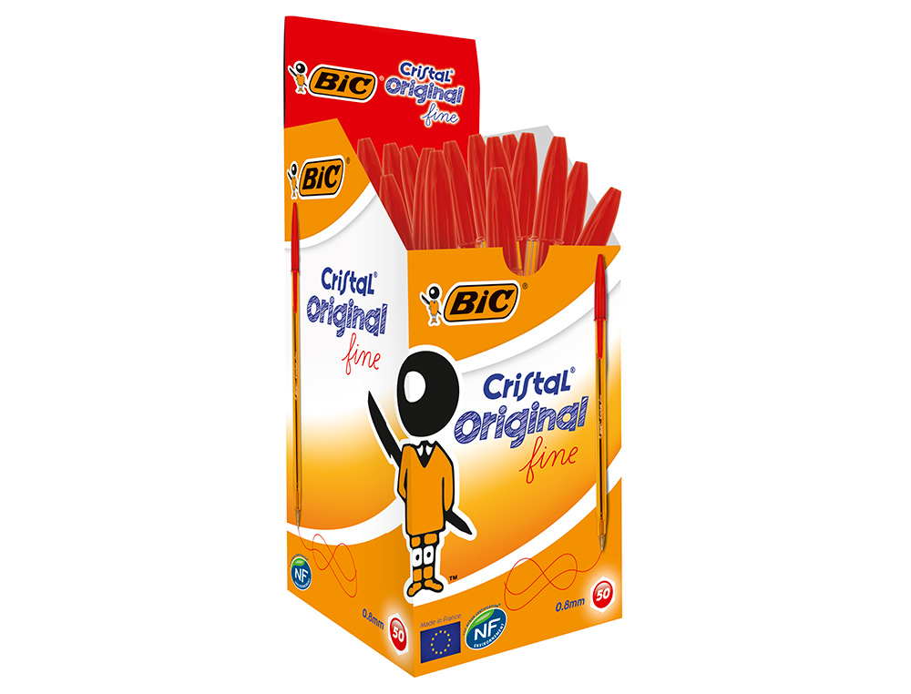 ESFEROGRAFICA BIC CRISTAL PONTA FINA VERMELHO