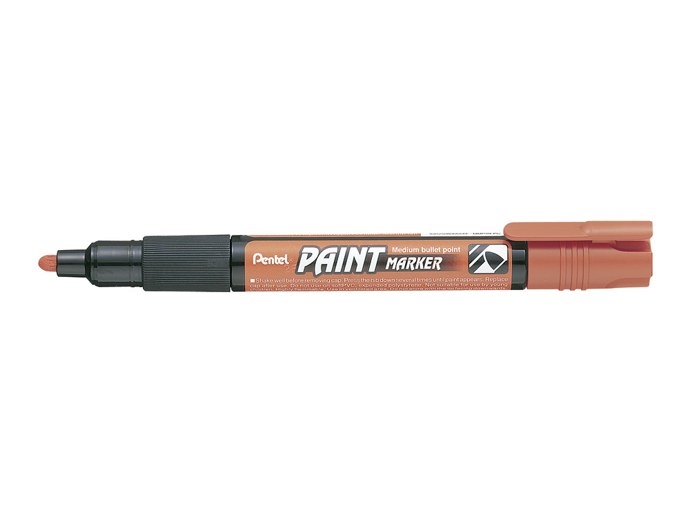MARCADOR PENTEL MMP20 PAINT VIDRO E PLASTICO LARANJA