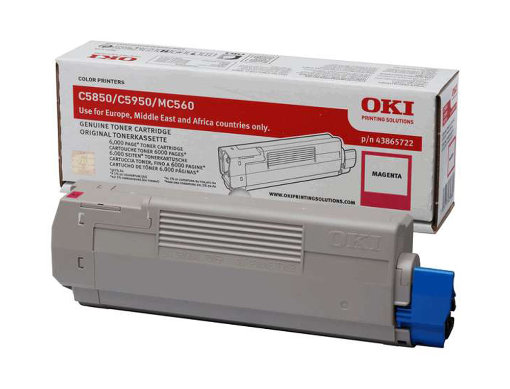 TONER OKI C5850/5950/MC560 MAGENTA -6000PAG TYPE C11