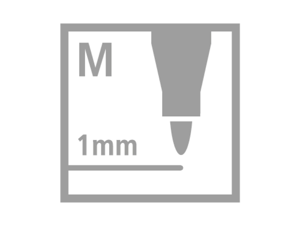 MARCADOR STABILO AGUARELAVEL PEN 68 CINZA AZULADO PALIDO 1 MM