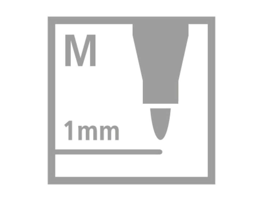 MARCADOR STABILO AGUARELAVEL PEN 68 PRETO 1 MM