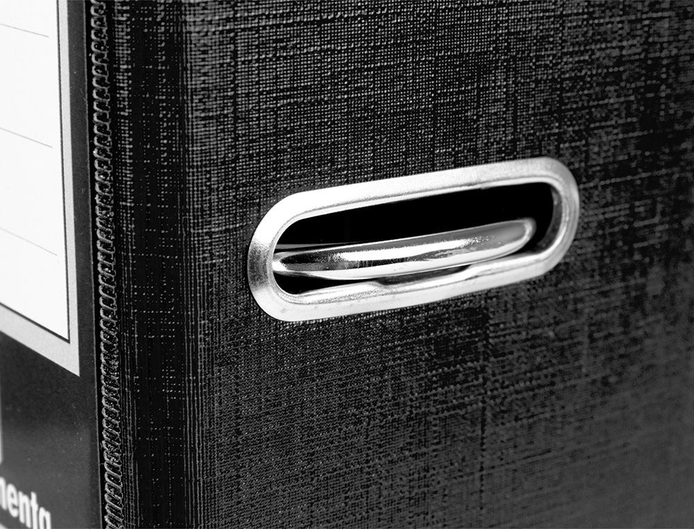 MODULO LIDERPAPEL 2 PASTAS FOLIO 2 ANEIS MECANISMO DE ALAVANCA 75MM PRETO
