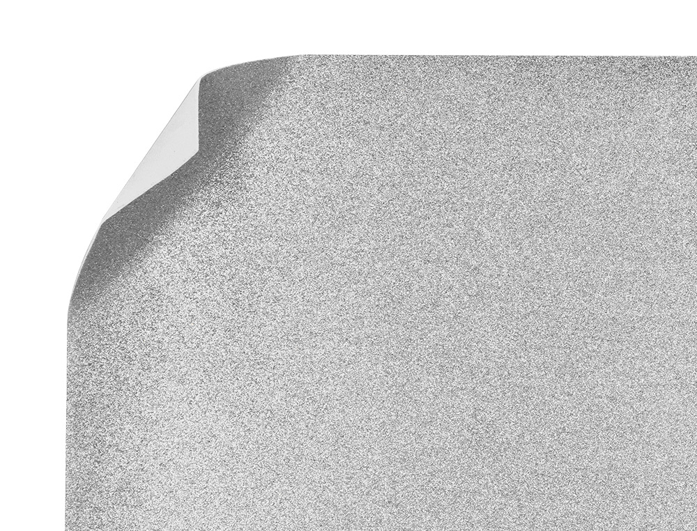 GOMA EVA COM PURPURINA BIODEGRADAVEL LIDERPAPEL 50X70CM 60 GR ESPESSURA 2 MM PRATA