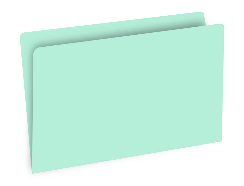 CLASSIFICADOR GIO CARTOLINA DIN A4 VERDE PASTEL 180 GR