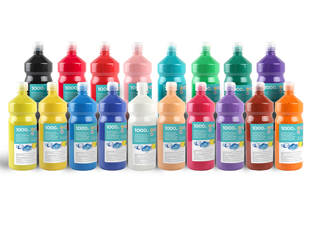GUACHE ESCOLAR LIDERPAPEL 1000 ML TURQUESA