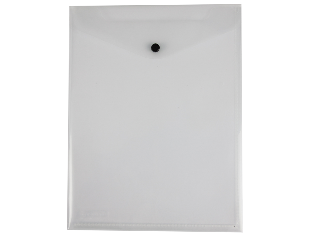 BOLSA PORTA DOCUMENTOS LIDERPAPEL DIN A4 FORMATO VERTICAL TRANSPARENTE 50 FOLHAS