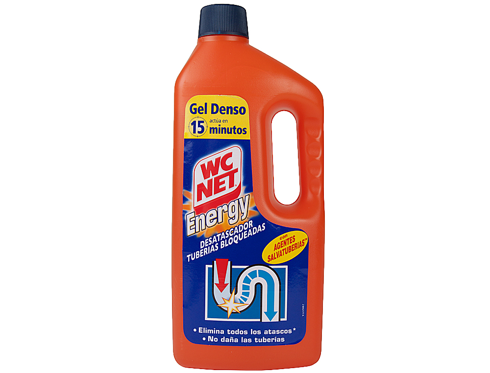 DESENTUPIDOR DE TUBOS GEL WC NET ENERGY GARRAFA DE 1 L