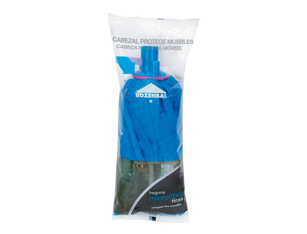 ESFREGONA MICROFIBRA TIRAS AZUL