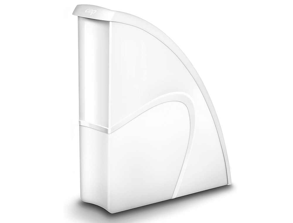 PORTA REVISTAS CEP PLASTICO USO VERTICAL / HORIZONTAL BRANCO 85X270X310 MM