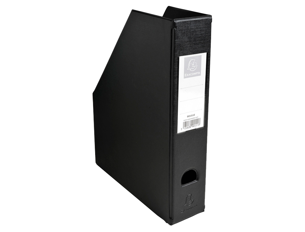 PORTA REVISTAS EXACOMPTA PVC LOMBADA 70MM COR PRETO 230X310X70 MM