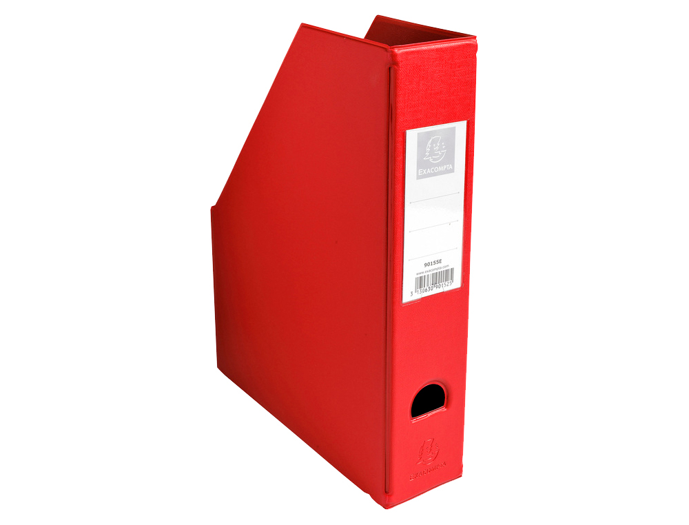 PORTA REVISTAS EXACOMPTA PVC LOMBADA 70MM COR VERMELHO 230X310X70 MM