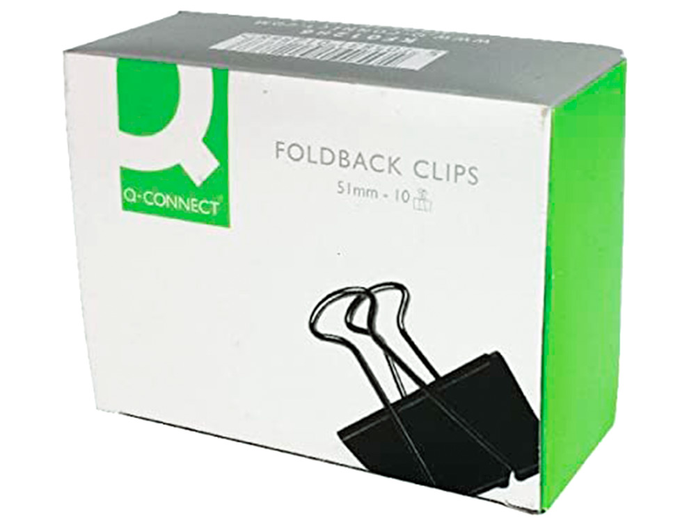 MOLA METALICA Q-CONNECT REVERSIVEL N.5 50 MM CAIXA DE 10 UNIDADES PRETO