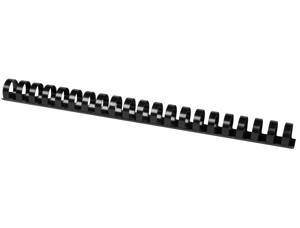 ESPIRAL Q-CONNECT REDONDA 22 MM PLASTICO PRETO CAPACIDADE 200 FOLHAS CAIXA DE 50 UNIDADES