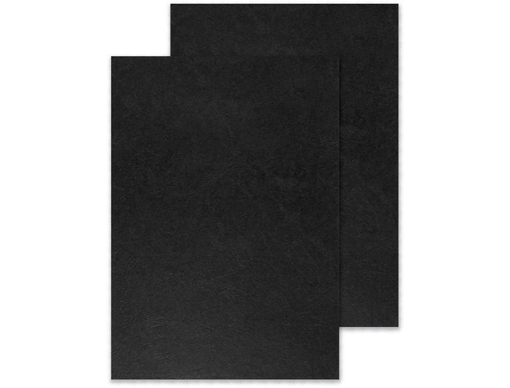 CAPA DE ENCADERNACAO Q-CONNECT PVC DIN A4 OPACA PRETA 180 MICRONS PACK DE 100 UNIDADES