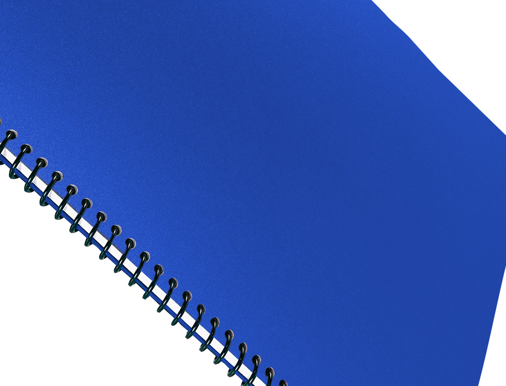 CAPA DE ENCADERNACAO LIDERPAPEL POLIPROPILENO DIN A4 0.8 MM AZUL PACK DE 50 UNIDADES