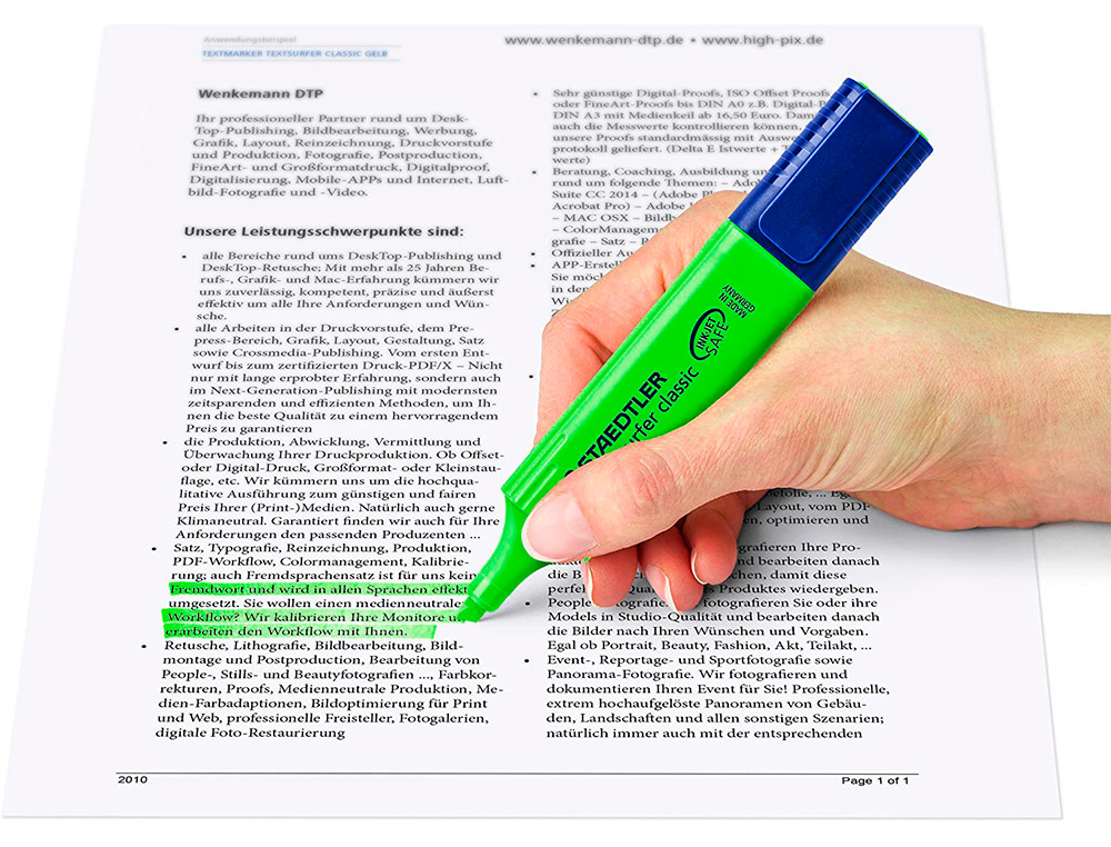 MARCADOR STAEDTLER TEXTSURFER CLASSIC 364 FLUORESCENTE VERDE