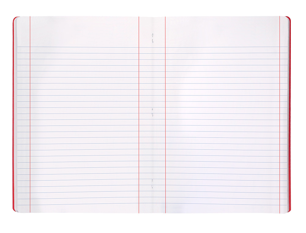 CADERNO AGRAFADO LIDERPAPEL 360 CAPA DE PLASTICO DIN A5 48 F 90 GR PAUTADO COM DUPLA MARGEM CORES SORTIDAS