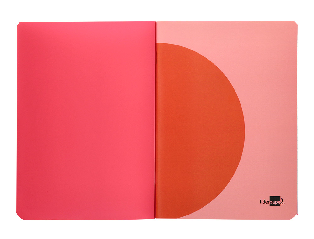 CADERNO AGRAFADO LIDERPAPEL 360 CAPA DE PLASTICO DIN A4 48 F 90 GR 5MM COM DUPLA MARGEM CORES SORTIDAS