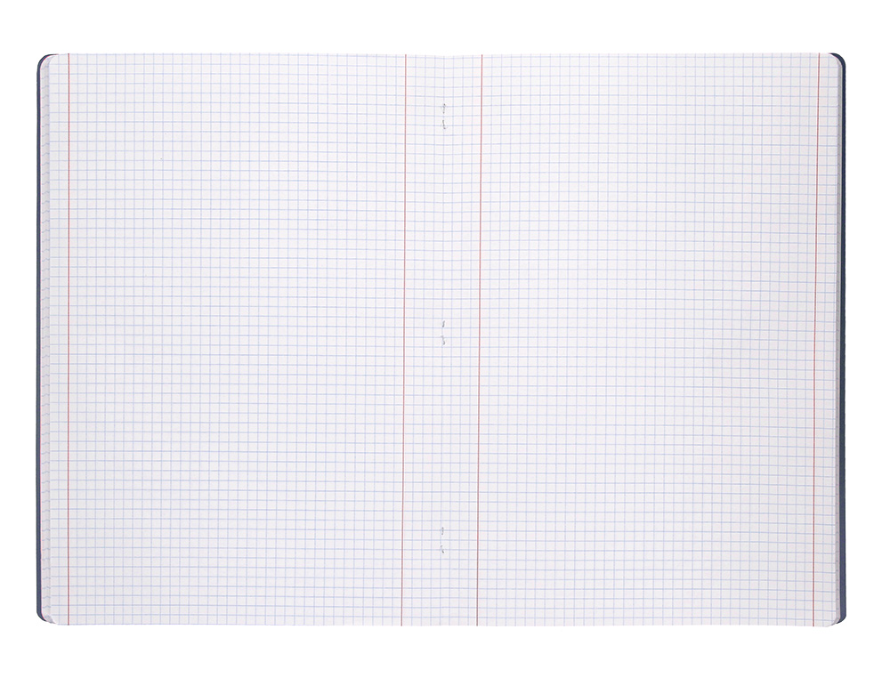 CADERNO AGRAFADO LIDERPAPEL 360 CAPA DE PLASTICO DIN A4 48 F 90 GR 5MM COM DUPLA MARGEM CAPA PRETA