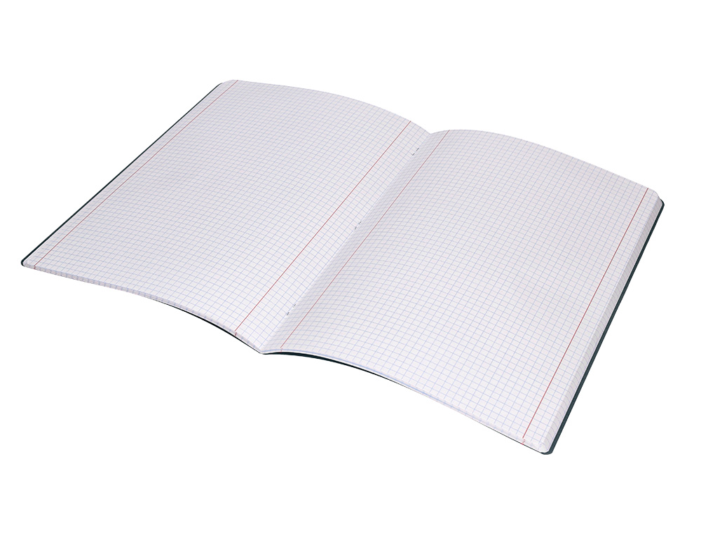 CADERNO AGRAFADO LIDERPAPEL 360 CAPA DE PLASTICO DIN A4 48 F 90 GR 5MM COM DUPLA MARGEM CAPA PRETA