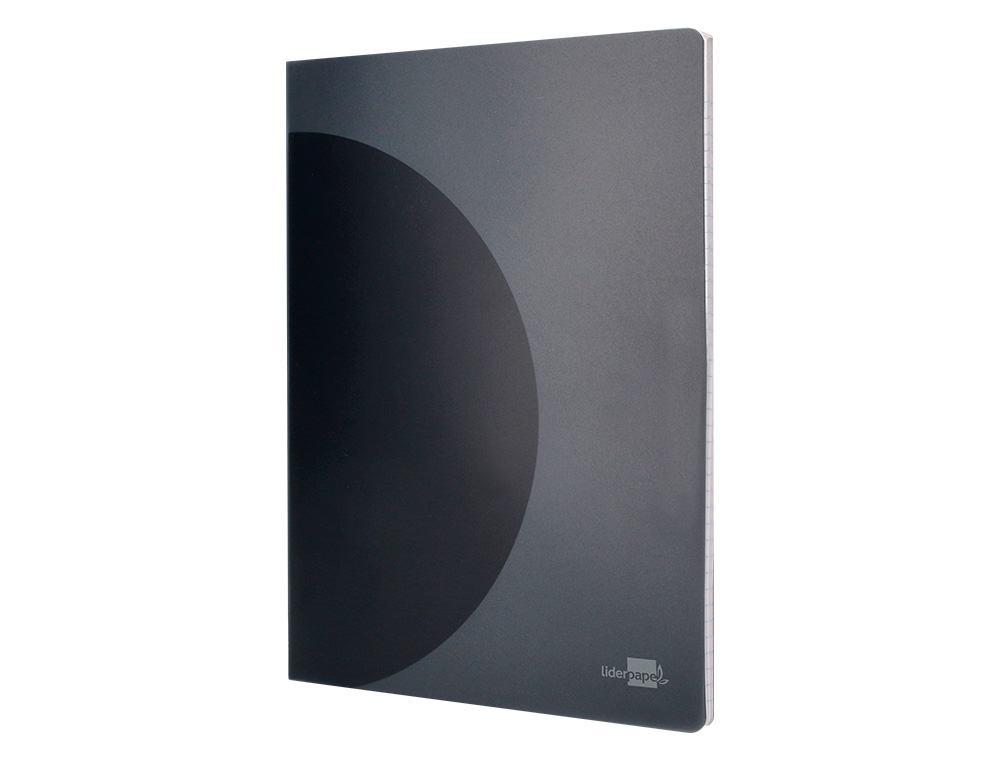 CADERNO AGRAFADO LIDERPAPEL 360 CAPA DE PLASTICO DIN A4 48 F 90 GR 5MM COM DUPLA MARGEM CAPA PRETA