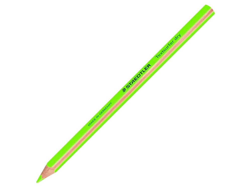 LAPIS FLUORESCENTE STAEDTLER TRIANGULAR TOP STAR VERDE CAIXA DE 12 UNIDADES