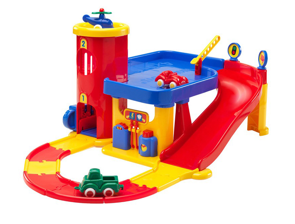 JOGO VIKINGTOYS GARAGEM DOIS PISOS + 3 VEICULOS + PISTAS 19X42X39 CM
