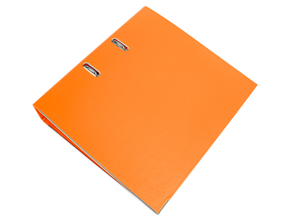 PASTA DE ARQUIVO DE ALAVANCA LIDERPAPEL DOCUMENTA PVC DIN A4 LOMBADA 75 MM LARANJA